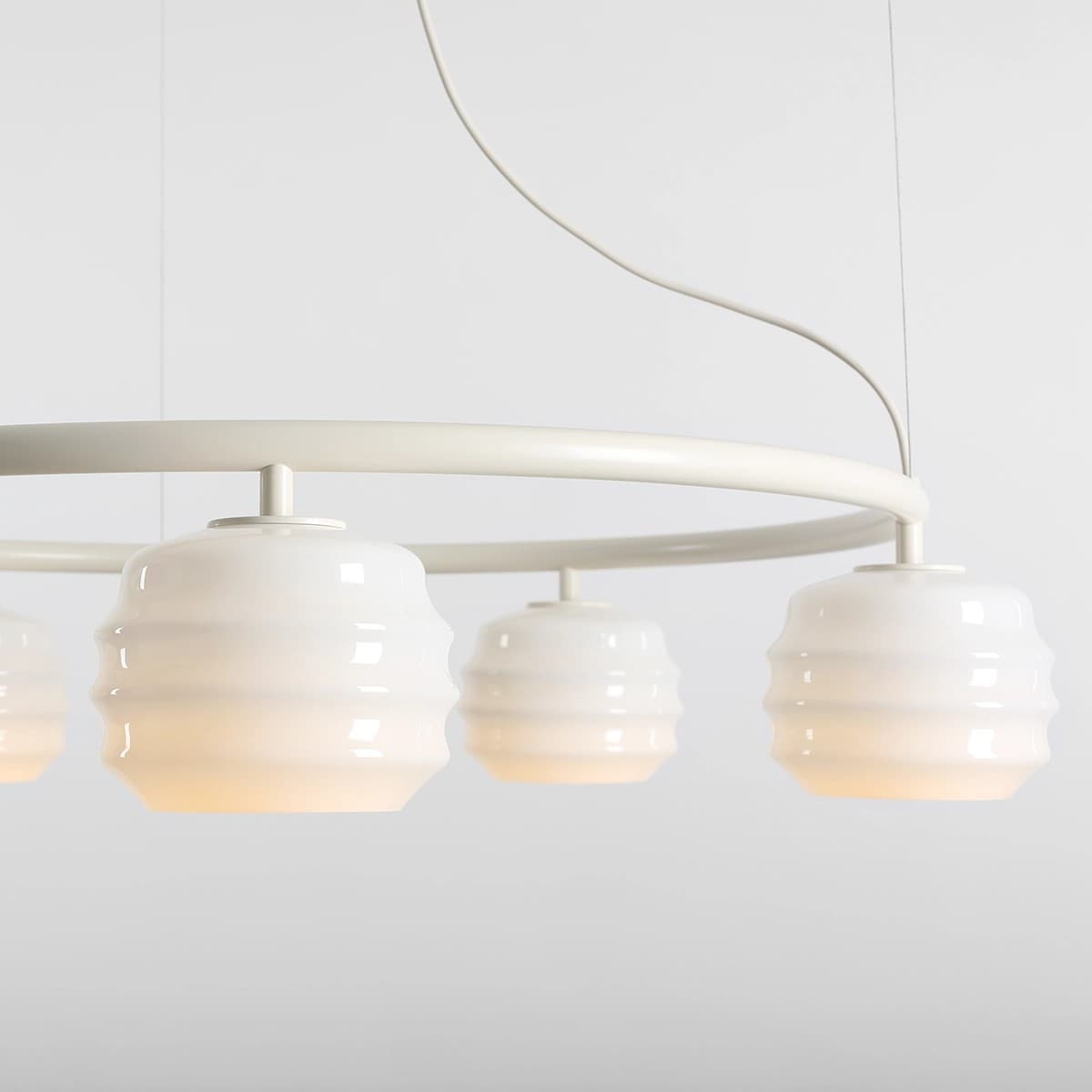 Pendant lamp Puff 5 Ring Cotton, Artera - 402253