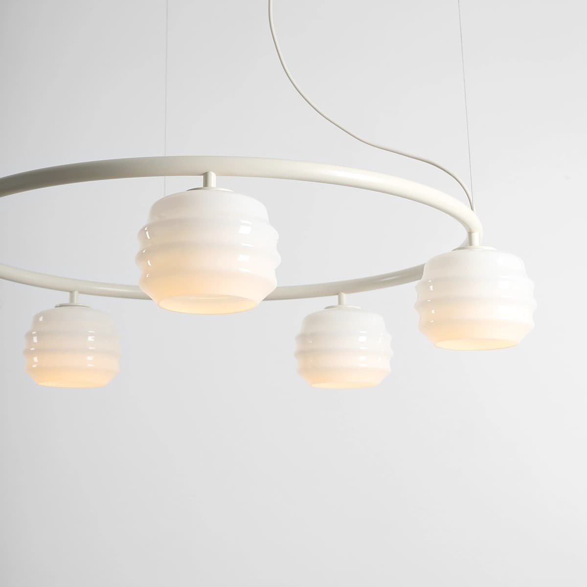 Pendant lamp Puff 5 Ring Cotton, Artera - 402254