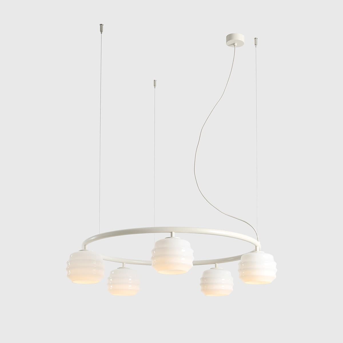 Pendant lamp Puff 5 Ring Cotton, Artera - 402255