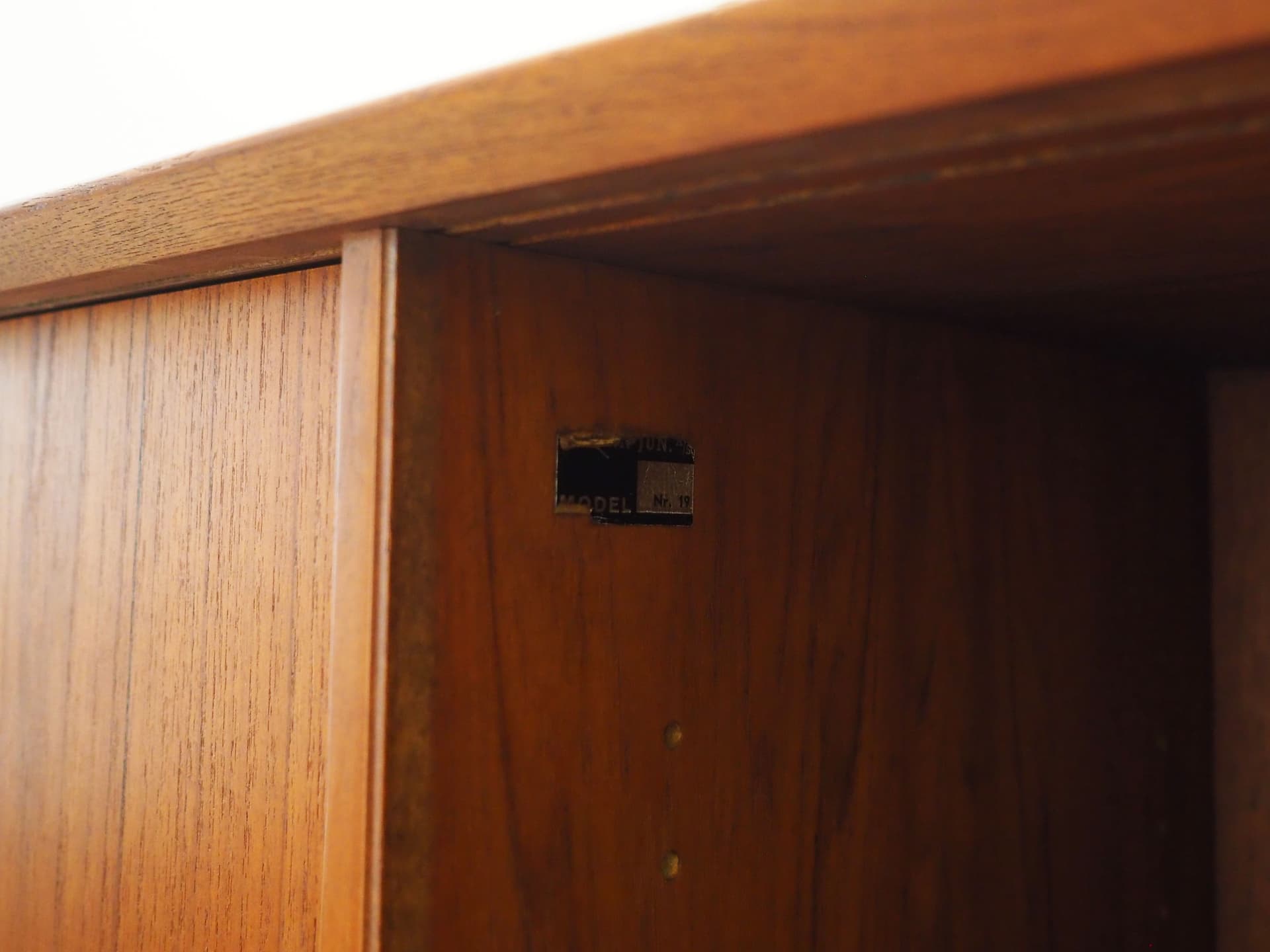 Highboard model 19, brown teak, Omann Jun, Denmark, 1970s. - 57455