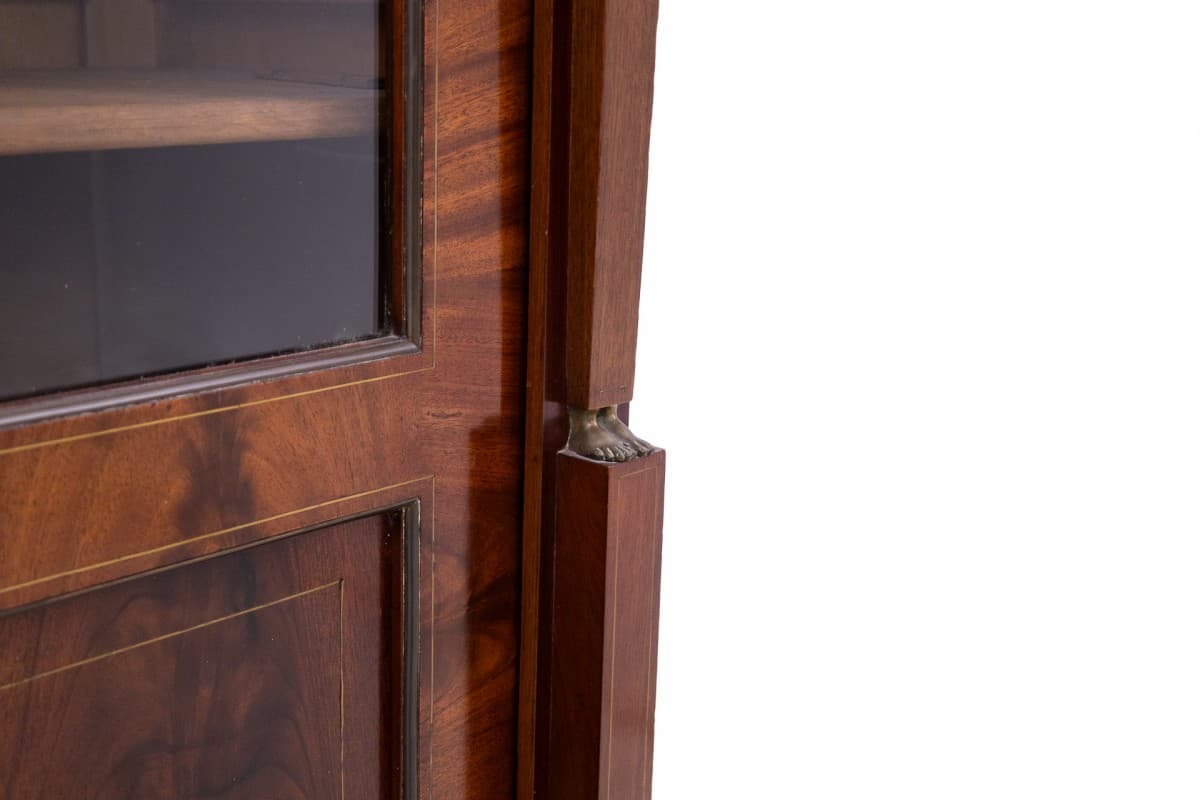 Biblioteka Empire, mahoń maroon, Francja, XIX wiek - 78083