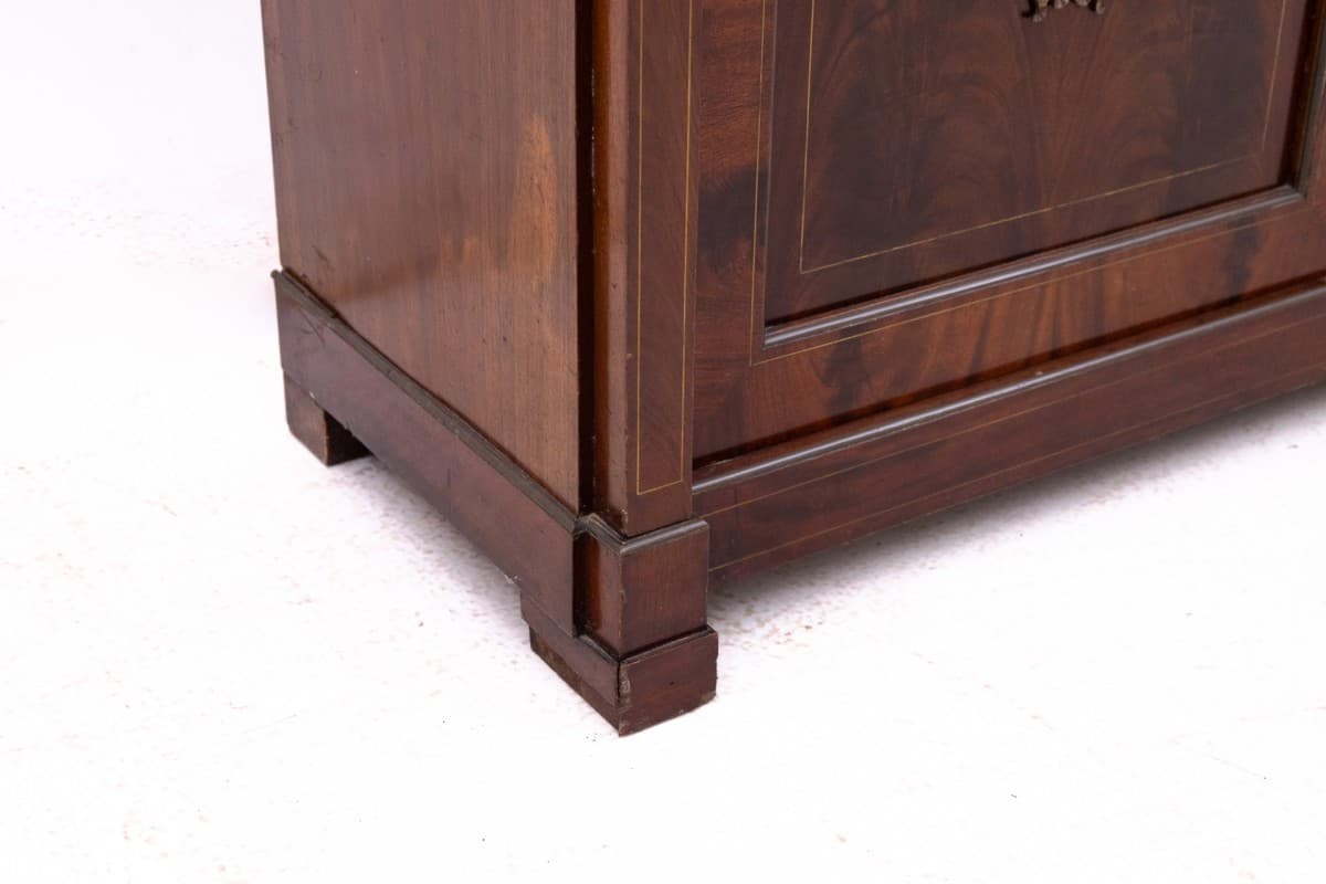 Biblioteka Empire, mahoń maroon, Francja, XIX wiek - 78084