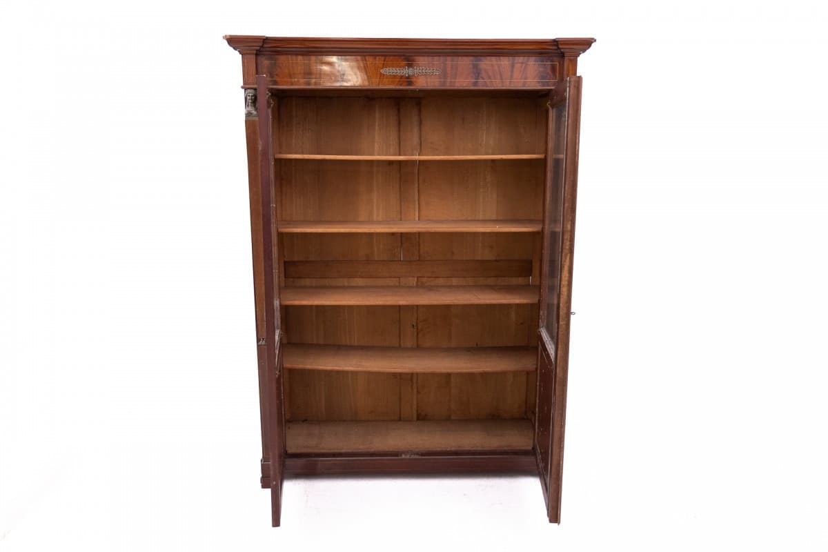 Biblioteka Empire, mahoń maroon, Francja, XIX wiek - 78080