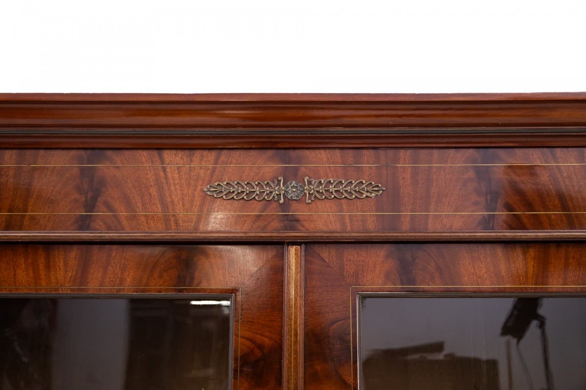 Biblioteka Empire, mahoń maroon, Francja, XIX wiek - 78081