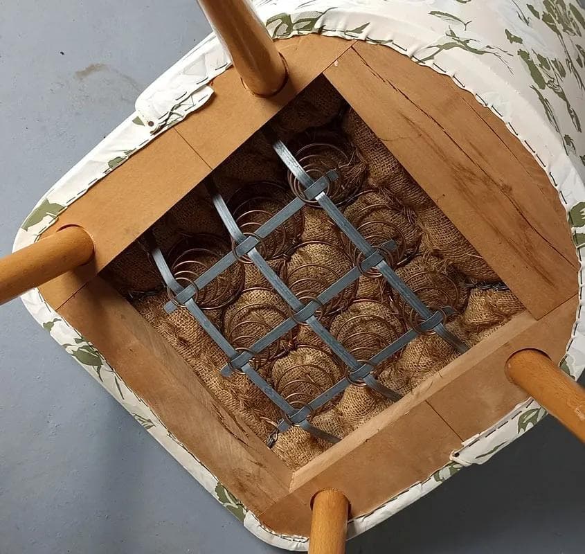 Krzesło patyczak, beżowy, drewno, Niemcy, lata 60. - 39658