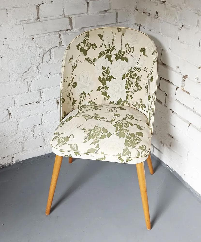 Krzesło patyczak, beżowy, drewno, Niemcy, lata 60. - 39653