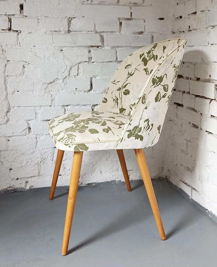 Krzesło patyczak, beżowy, drewno, Niemcy, lata 60. - 39655