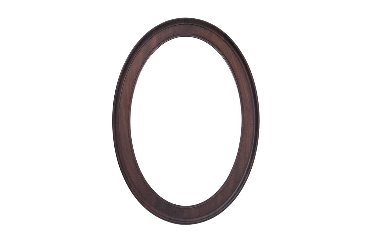 Mahoniowe lustro owalne, styl Biedermeier, Szwecja, lata 60. XIX w.