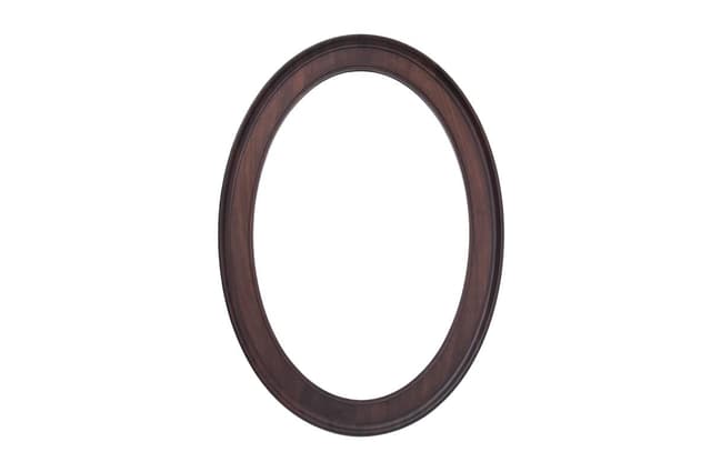 Mahoniowe lustro owalne, styl Biedermeier, Szwecja, lata 60. XIX w. - WYMIARY