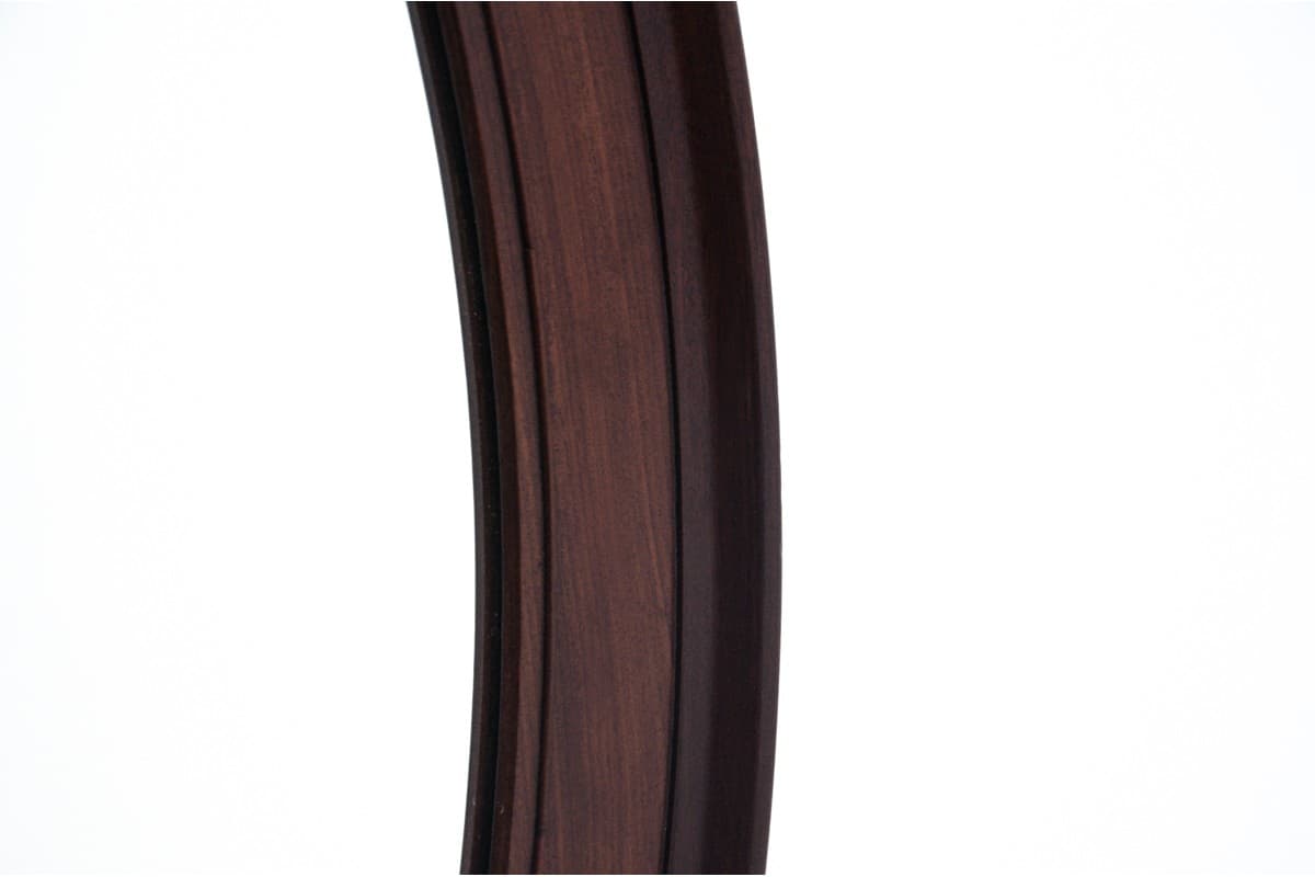 Mahoniowe lustro owalne, styl Biedermeier, Szwecja, lata 60. XIX w. - 47659