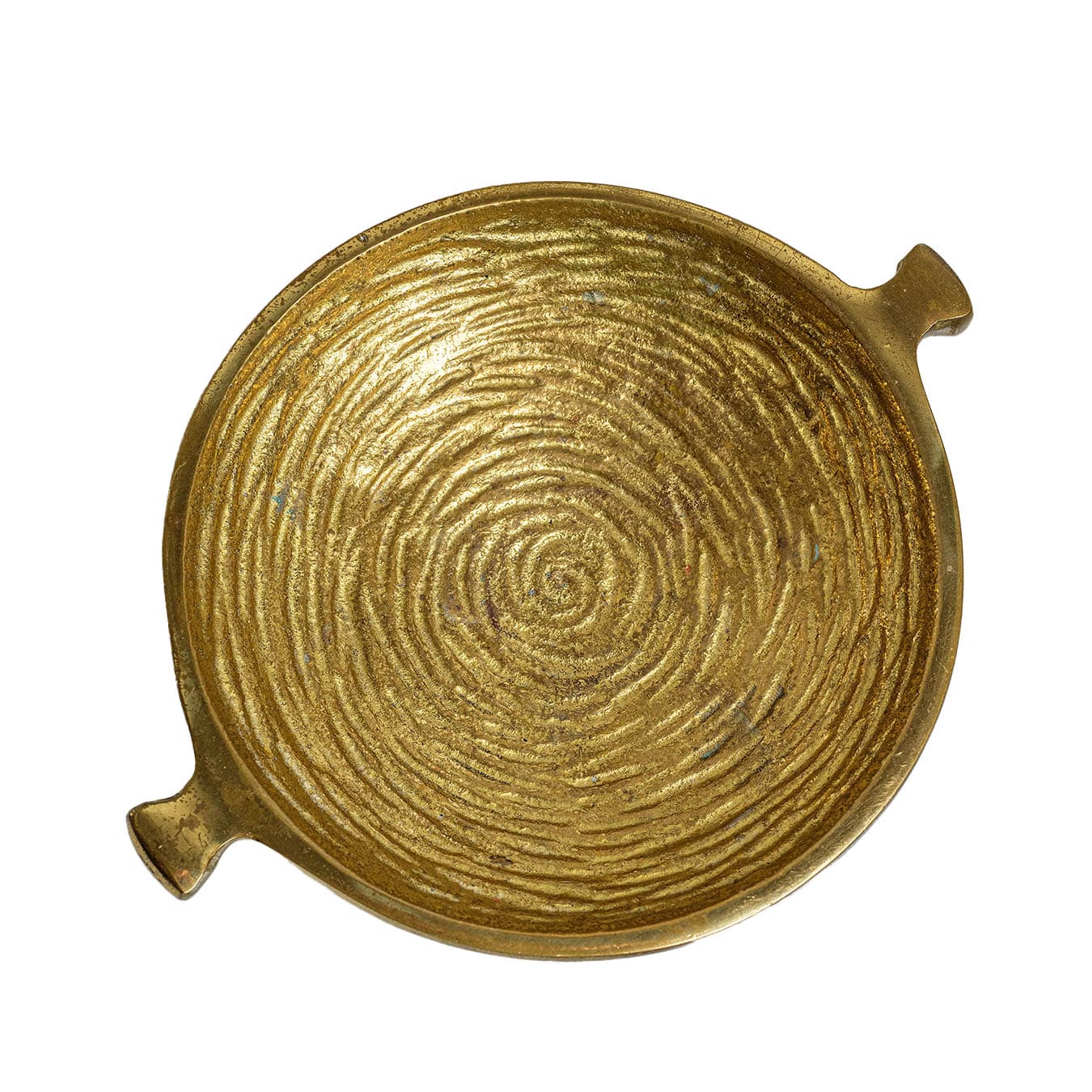 Ciężka misa, odlew z brązu. Stojąca na trójnogu, piękna forma. - 47678