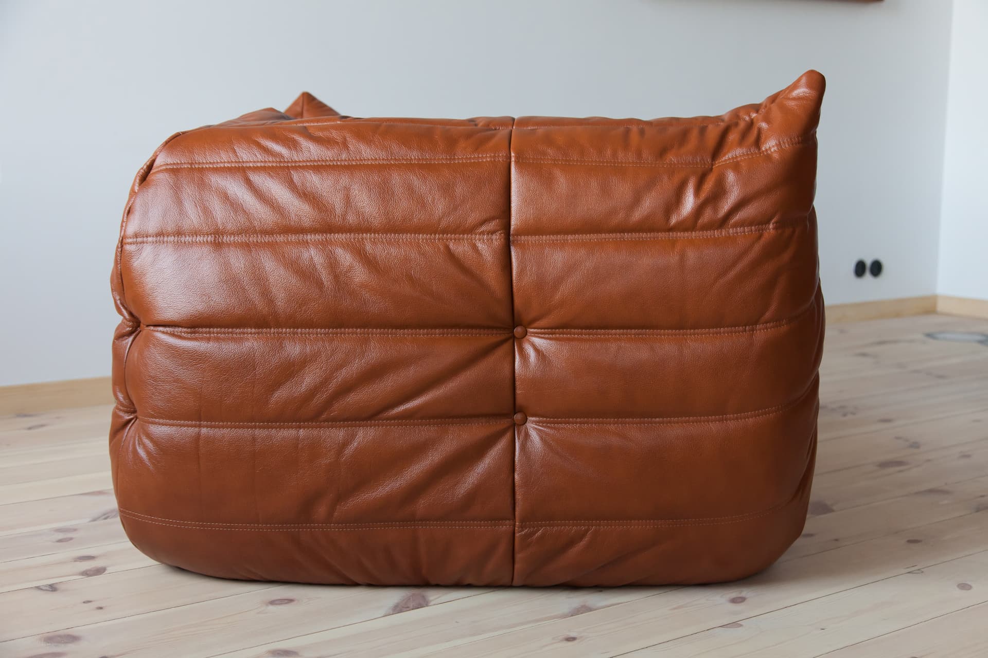 Zestaw wypoczynkowy Togo 5 części, skóra brązowa whisky - 165541