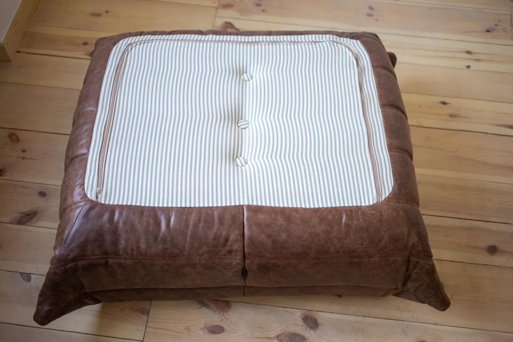 Zestaw wypoczynkowy Togo 5 części, skóra brązowa kasztanowa - 166706