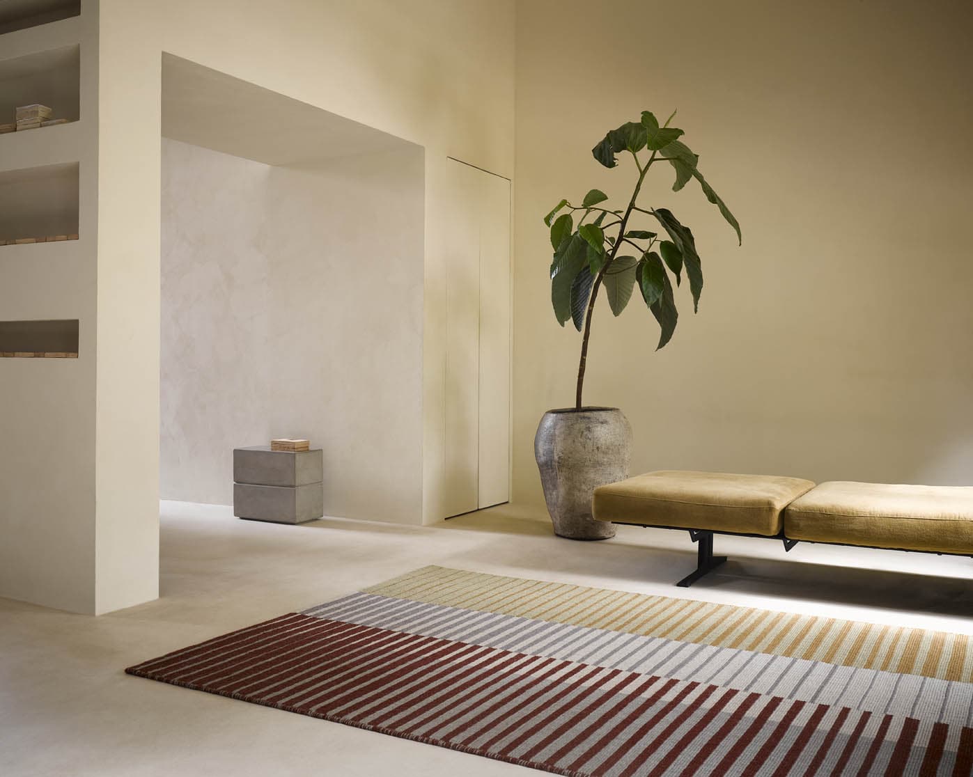 Dywan Artisan Focus Dawn, czerwony, żółty, wełna, 140x200 cm, Brink & Campman - 55562