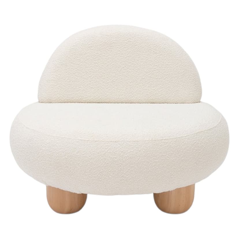 Fotel tkanina boucle biały Object048, NG Design