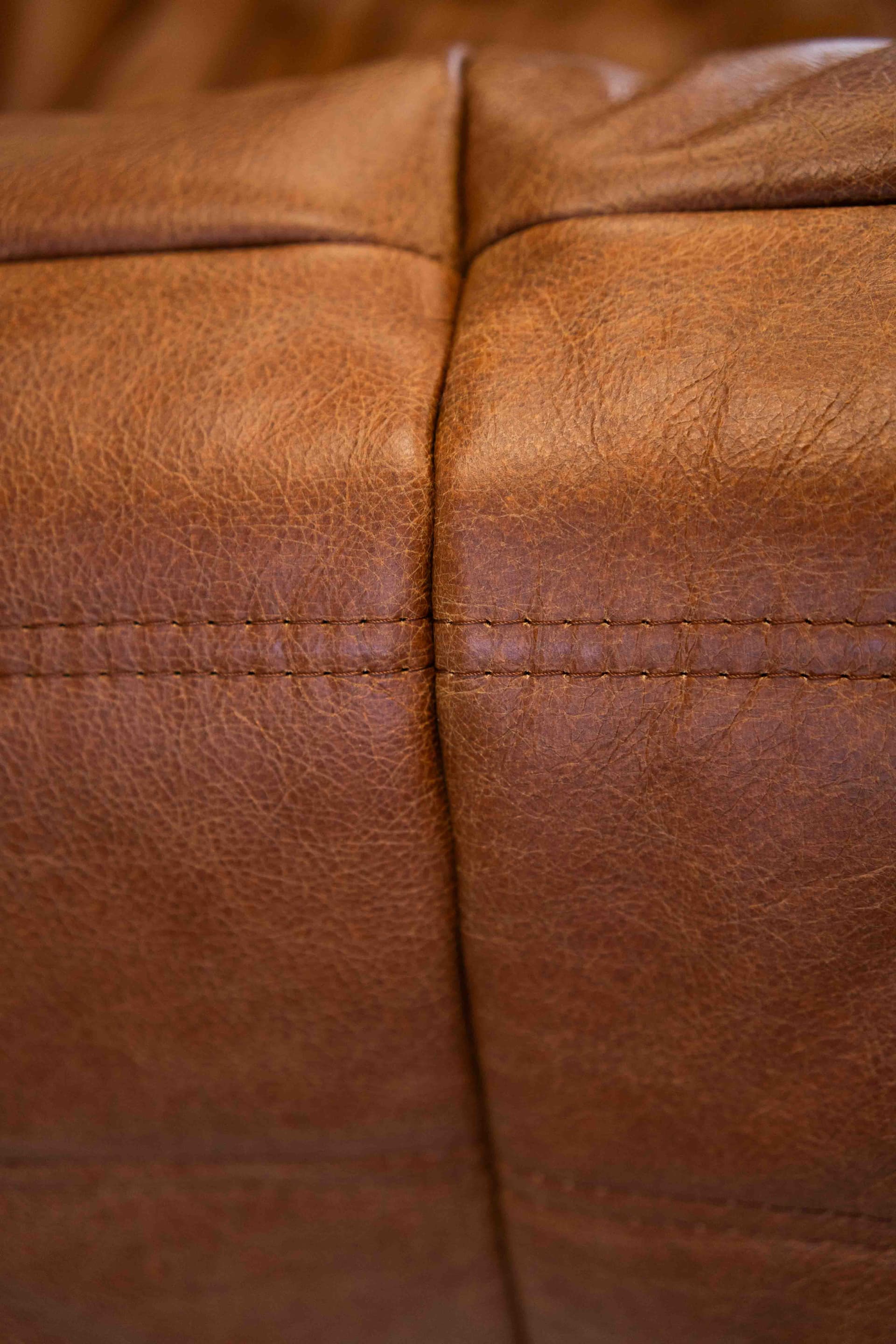 Sofa Togo z podłokietnikami, skóra brązowa dubai pine - 298982