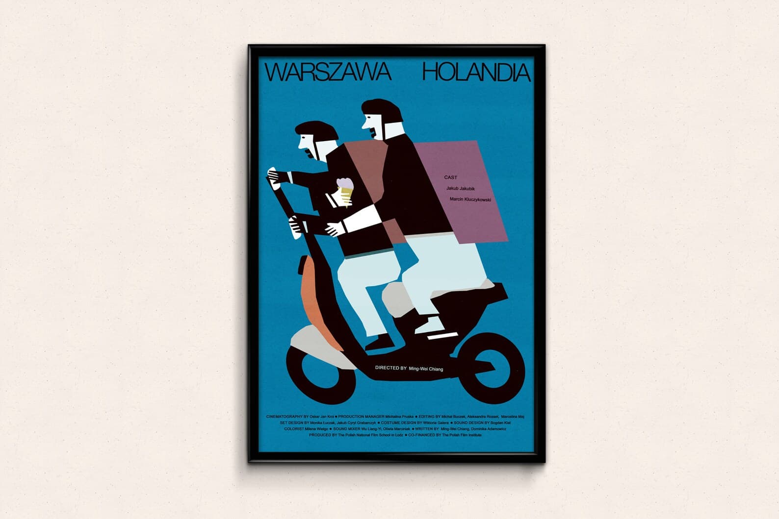 Poster Warszawa - Holandia, 50x70 cm, by J. Zasada, Jakub Zasada - 67819