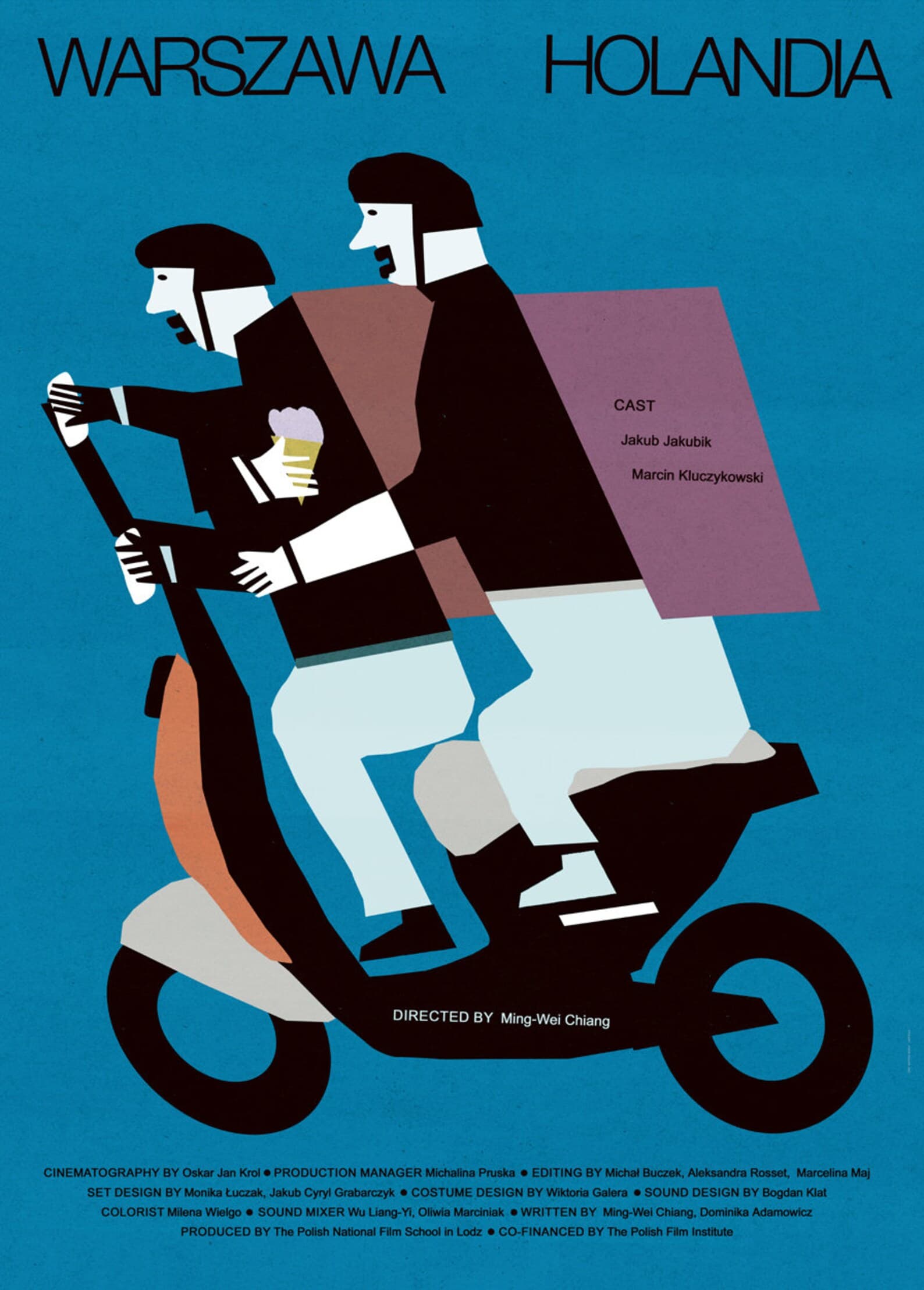 Poster Warszawa - Holandia, 50x70 cm, by J. Zasada, Jakub Zasada