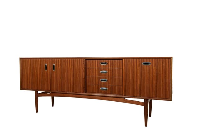 Komoda, teak brązowy, G-Plan, Wielka Brytania, lata 60. - WYMIARY