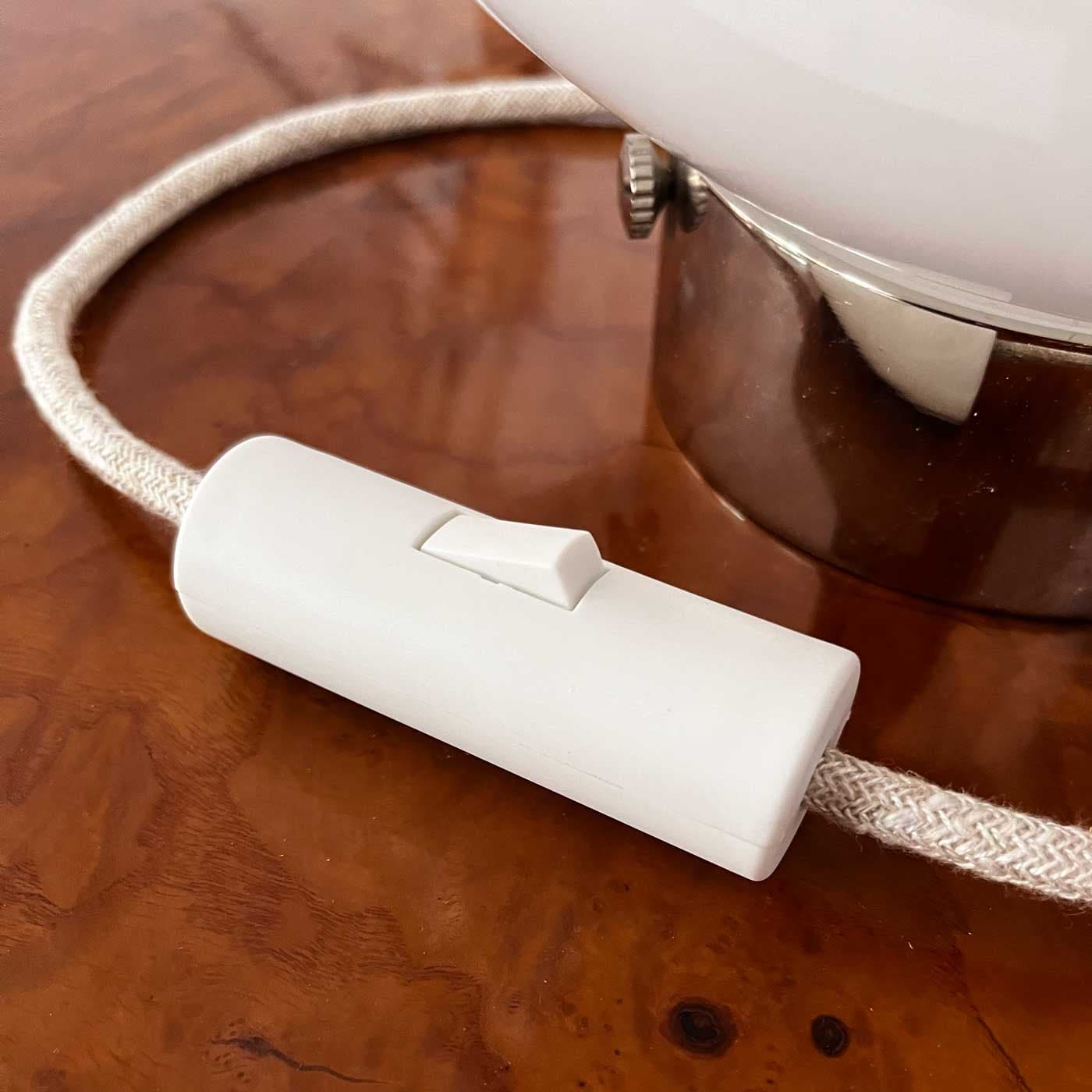 Lampa stołowa Deco szło opalowe, nikiel, Embassy Interiors - 76195