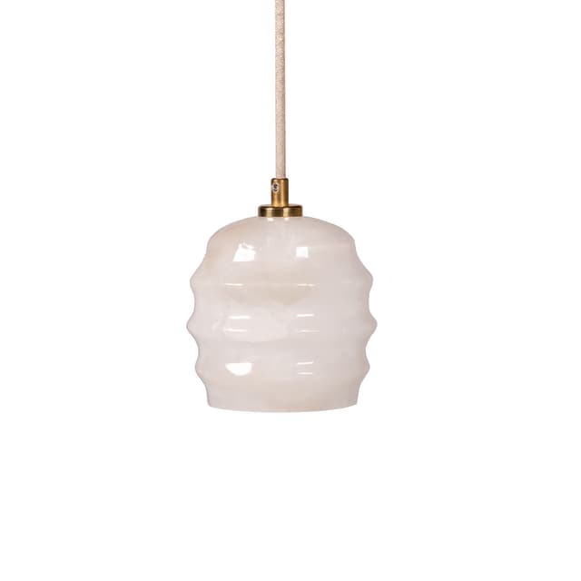 Lampa wisząca Kalliope biały alabaster, mosiądz, Embassy Interiors - WYMIARY