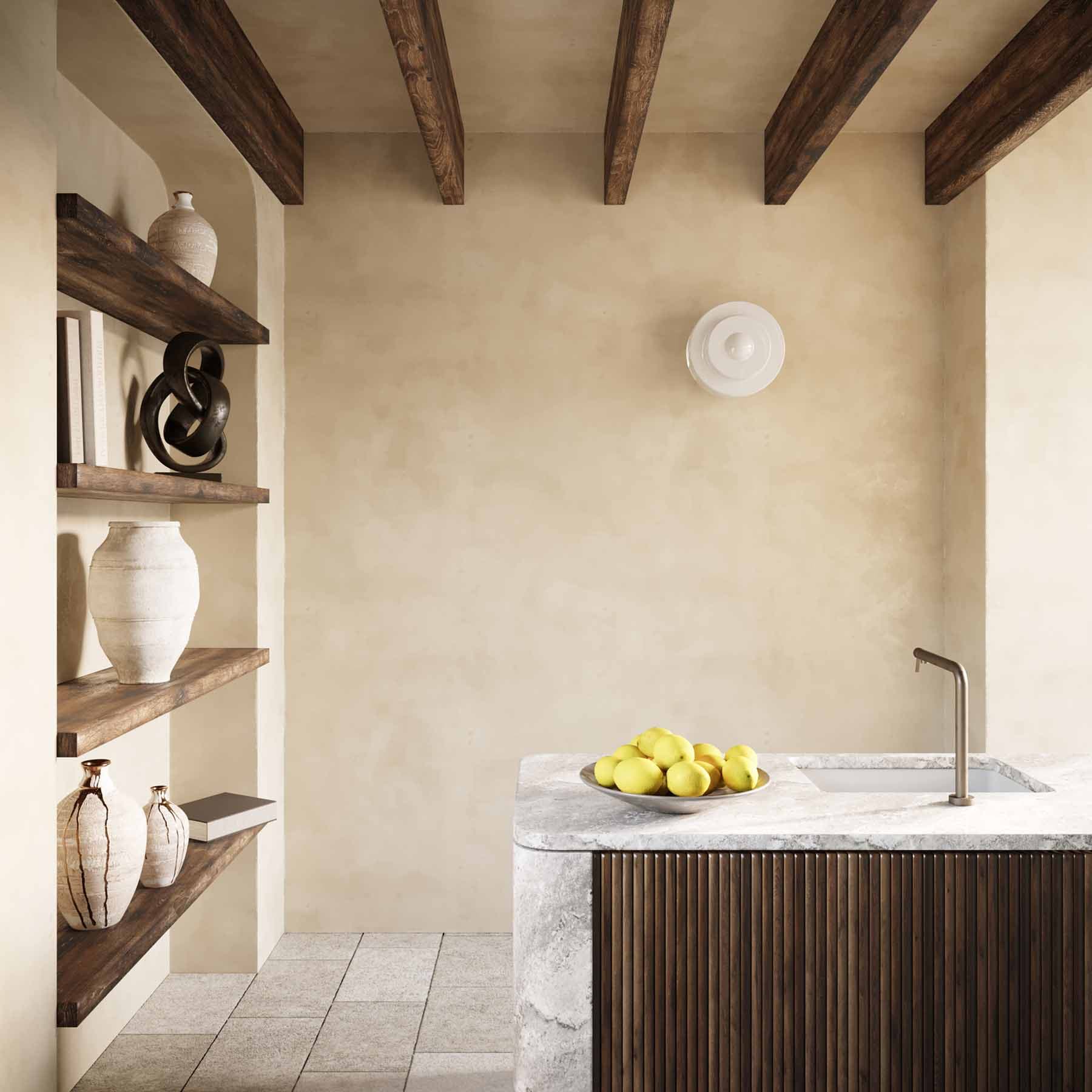 Plafon Mémoire, szkło, nikiel, Embassy Interiors - 80027