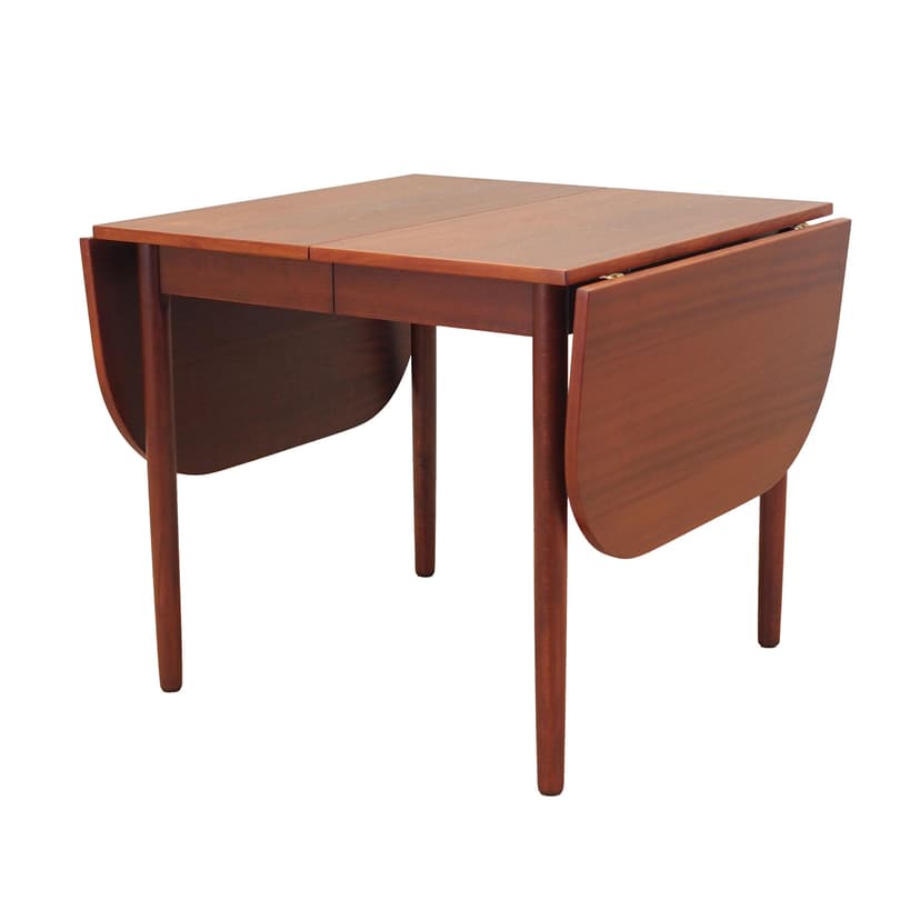 Extendable table, brown mahogany, Denmark, 1970s.