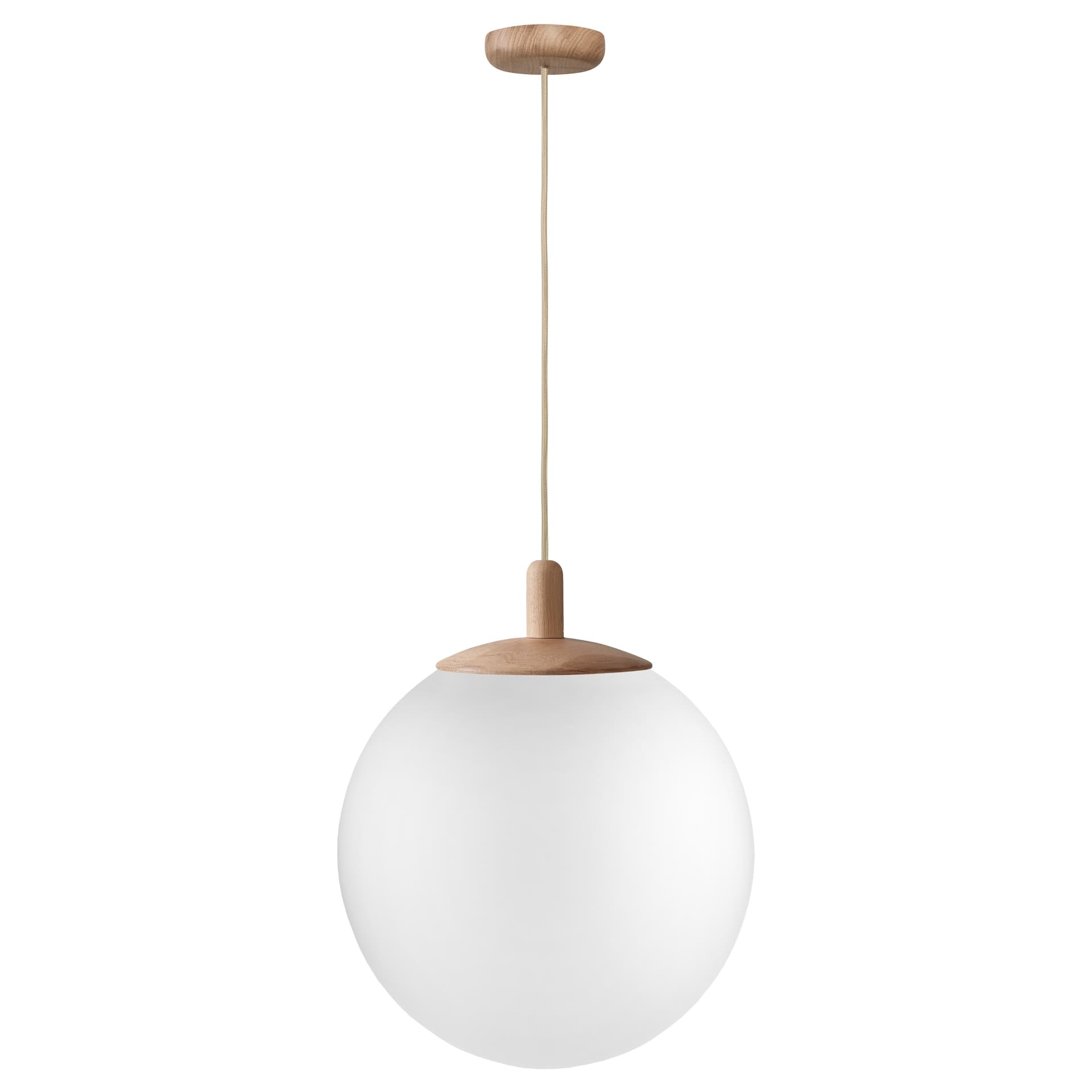 Lampa wisząca ALUR WOOD L Ø40 cm dąb, Kaspa - 6630