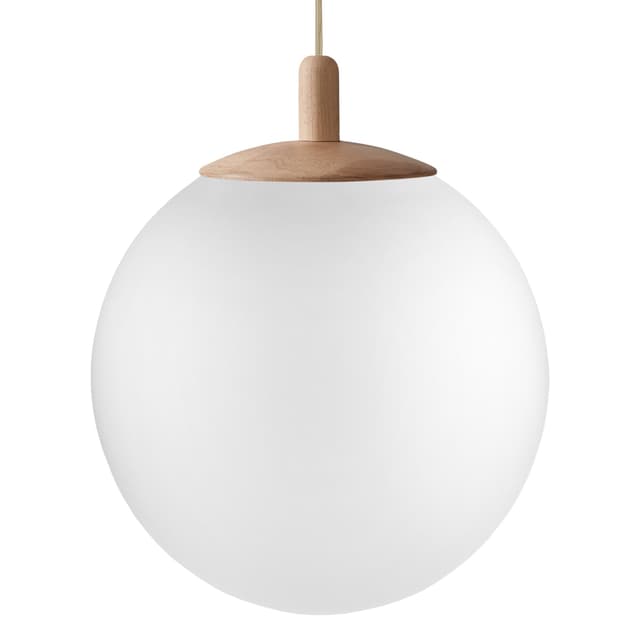 Lampa wisząca ALUR WOOD L Ø40 cm dąb, Kaspa - WYMIARY