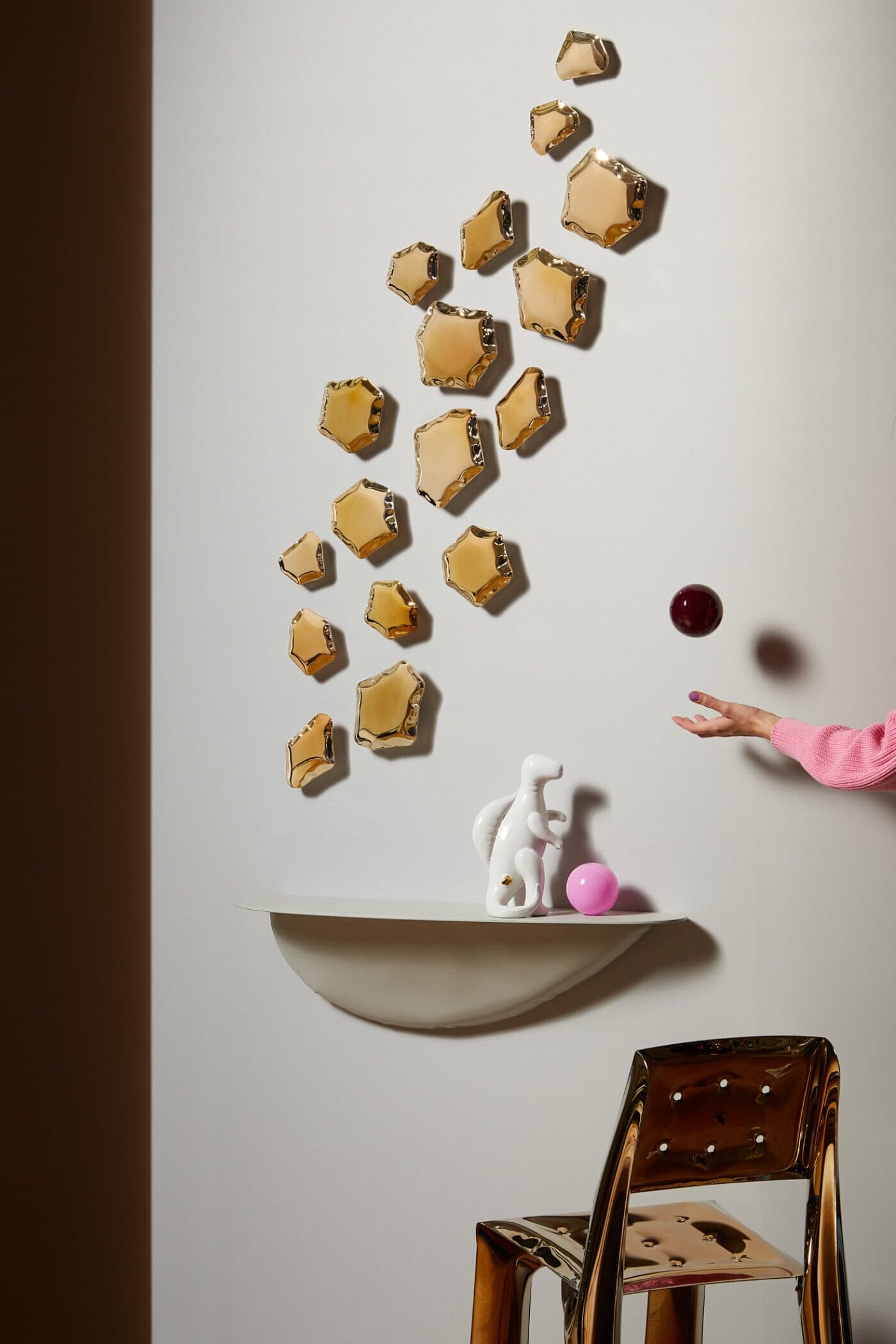 Konsola HUBA stalowa srebrna, Zieta Studio - 119245