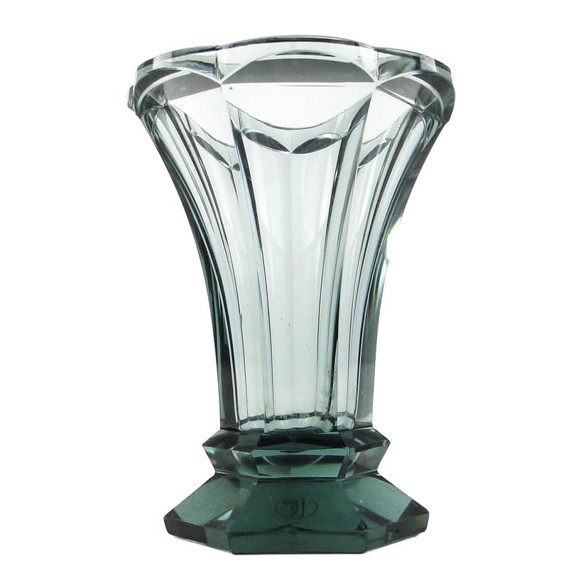 Wazon, Art Deco, kryształ, Moser, Czechosłowacja, lata 30.