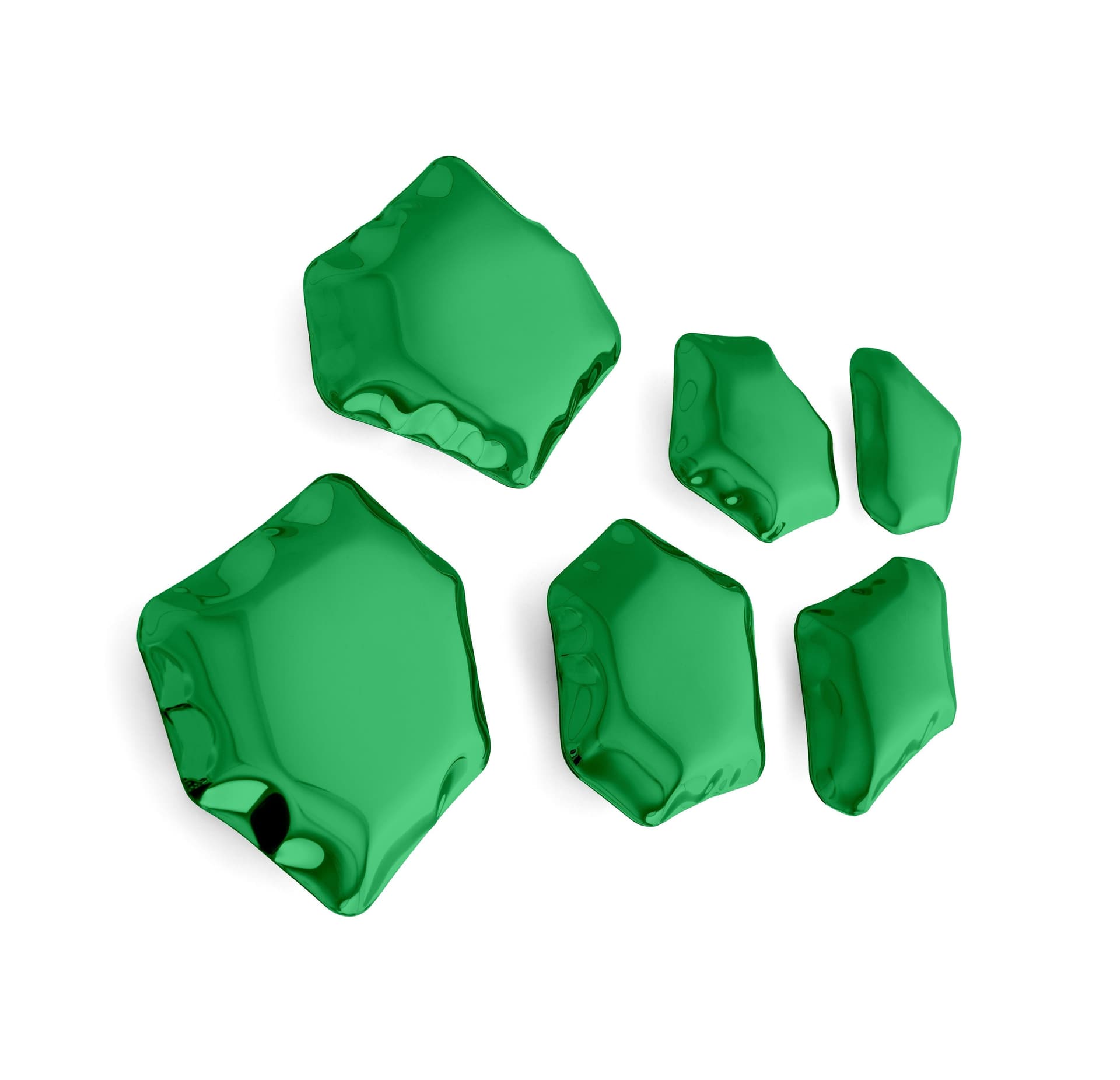 set of six KAMYKI wall hooks turquoise, Zieta Studio