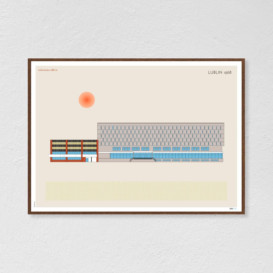 Plakat biblioteka UMCS / Lublin 70x50, aut. K. Jasińska, GRA-FIKA
