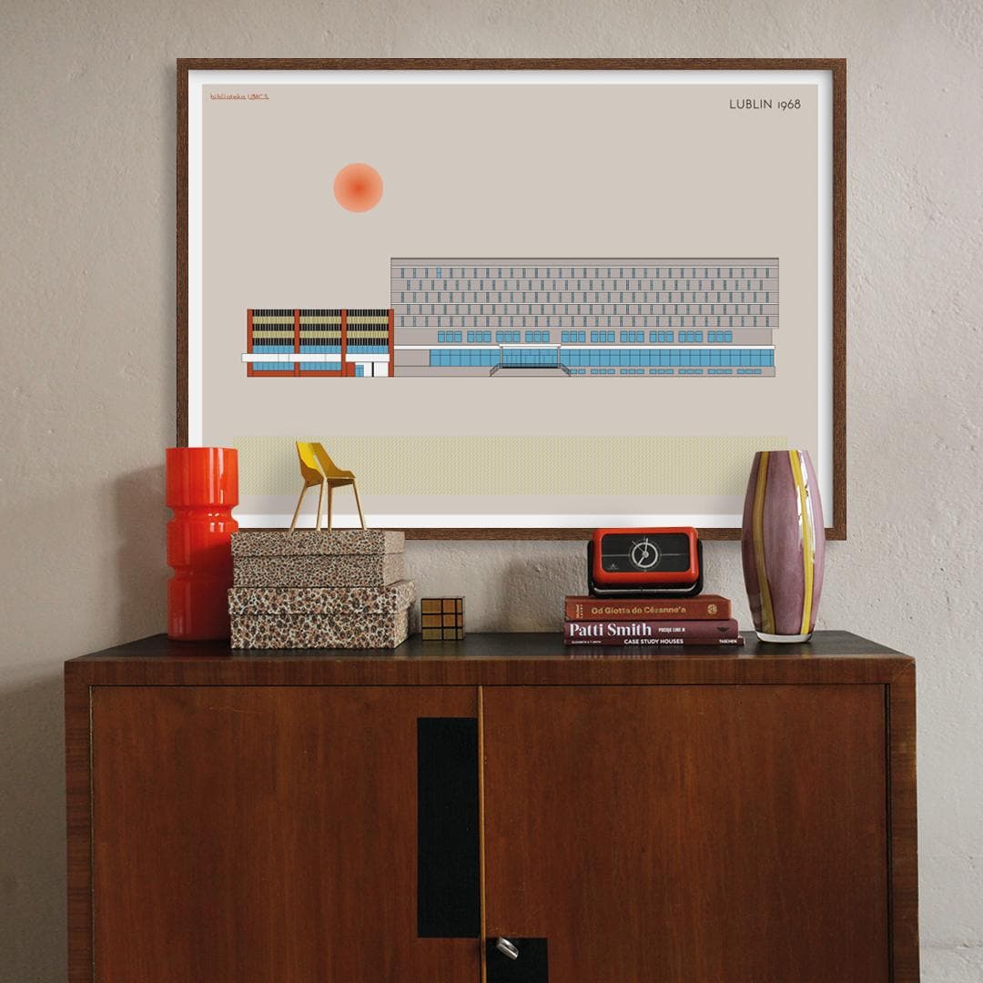 Plakat biblioteka UMCS / Lublin 70x50, aut. K. Jasińska, GRA-FIKA - 123624