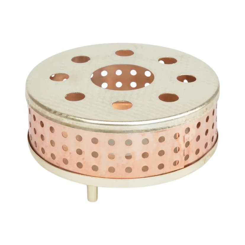 Podgrzewacz na tealight Space Age, miedź, Niemcy, lata 70.