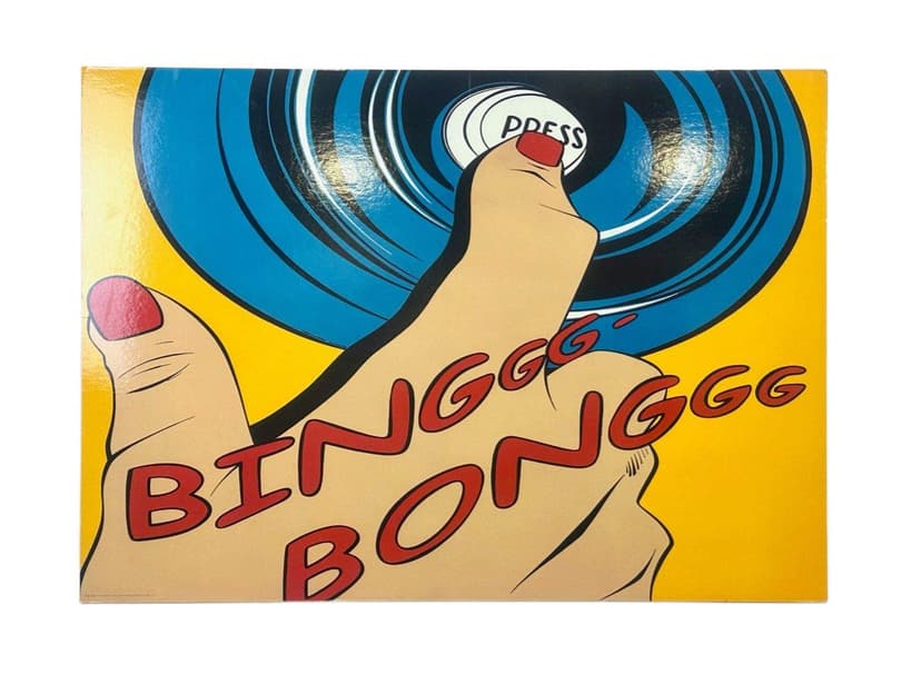 Panel ścienny Bingg Bongg, żółty, papier, proj. D. Azzopardi, Ikea, Polska, lata 90.