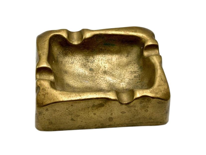 Popielniczka, złoty mosiądz, Niemcy, lata 60.