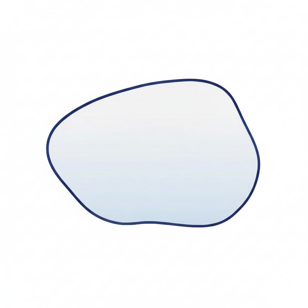 Mirror Colors Stain I 50x36 cm, blue, Baltica