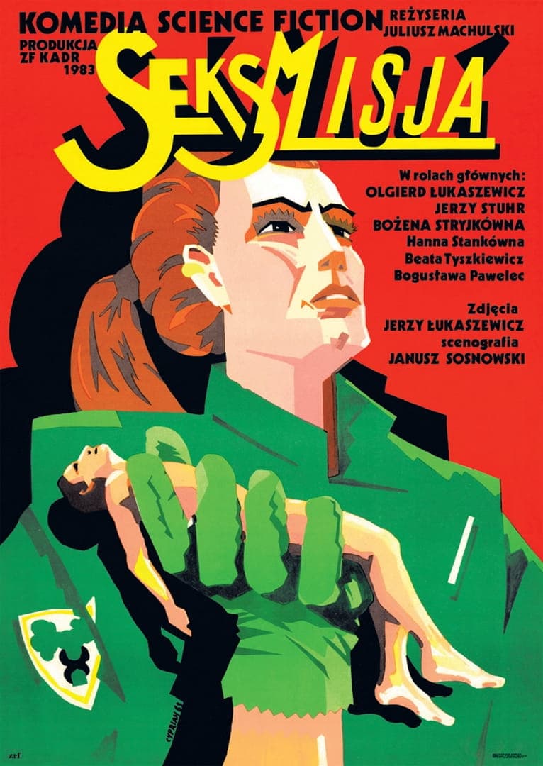 Movie poster Seksmisja 95x67.5 cm, by C. Kościelniak, Polska Szkoła Plakatu