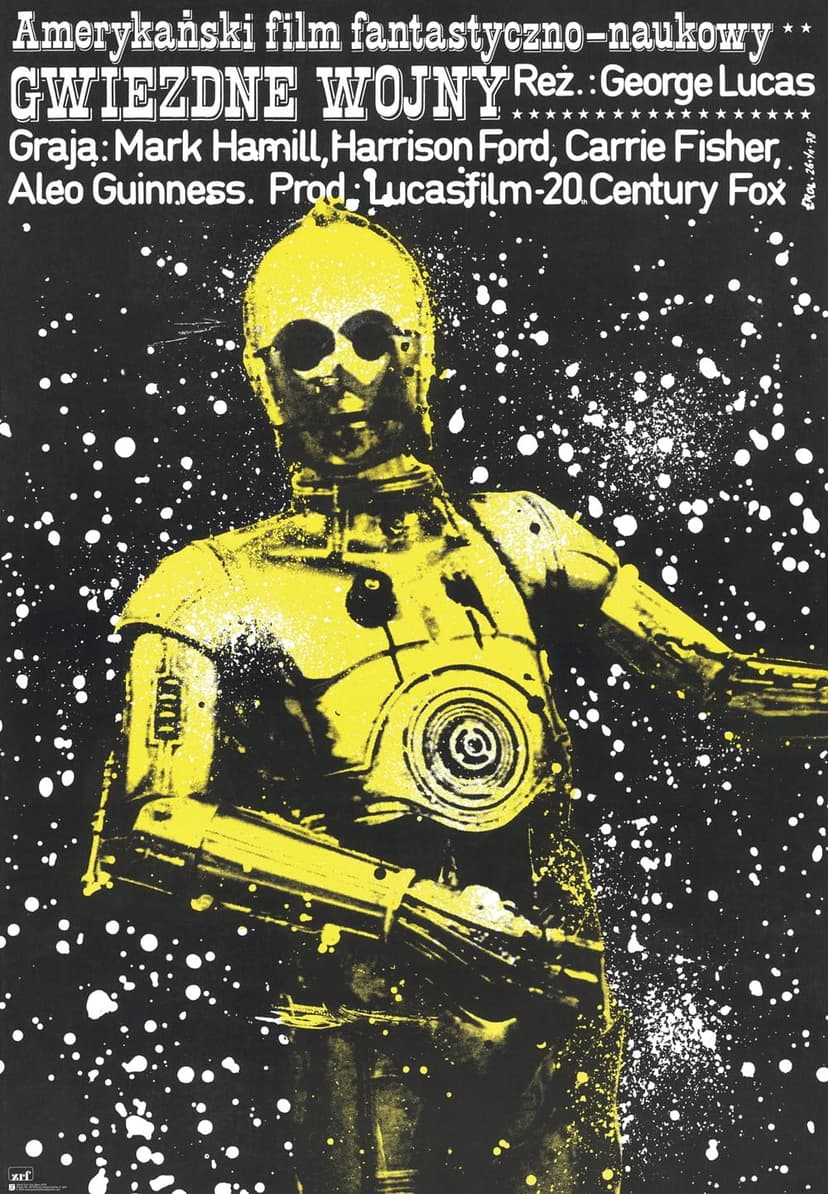 Film poster Star Wars 97x67 cm, by J. Erol, Polska Szkoła Plakatu