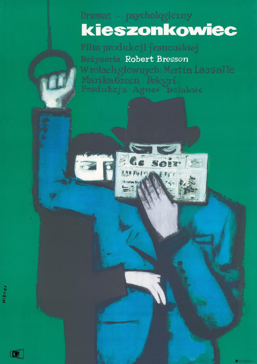 Film poster Kieszonkowiec 82x58 cm, by M. Hibner, Polska Szkoła Plakatu