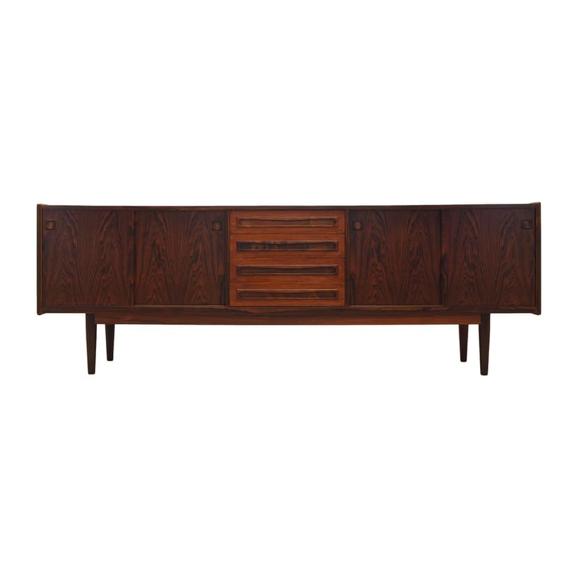 Sideboard, palisander brązowy, proj. J. Andersen, Uldum Møbelfabrik, Dania, lata 60.