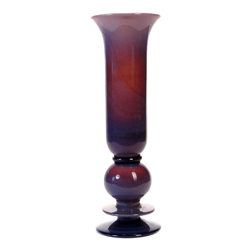 Wazon, szkło fiolet, proj. M. Jakubas, Polska, lata 70.