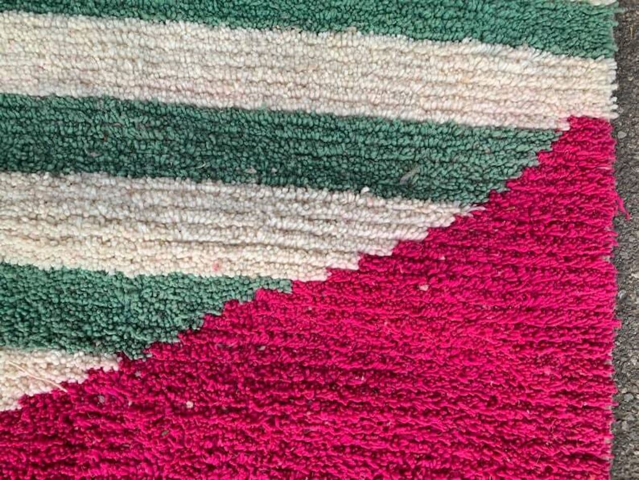 Handwoven rug 150x250 cm, wool, multicolor, Morocco - 200128