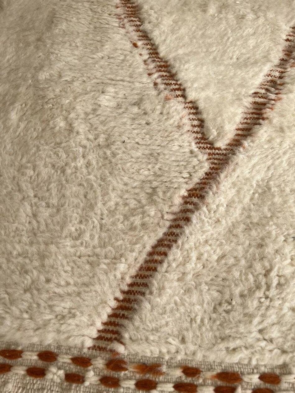 Ręcznie tkany dywan 250x150 cm, wełna, beżowy, Maroko - 198598