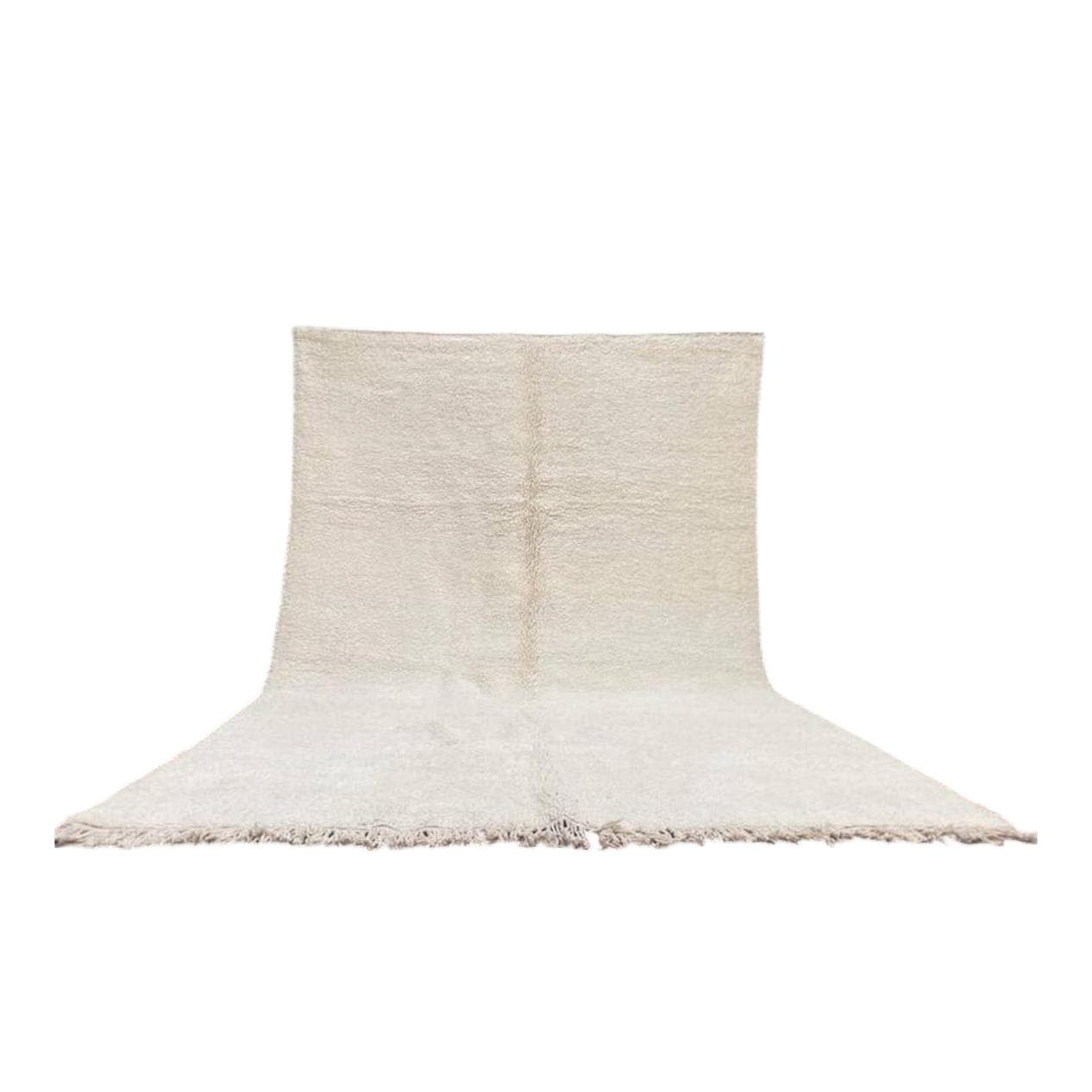 Ręcznie tkany dywan 250x150 cm, wełna, biały, Maroko