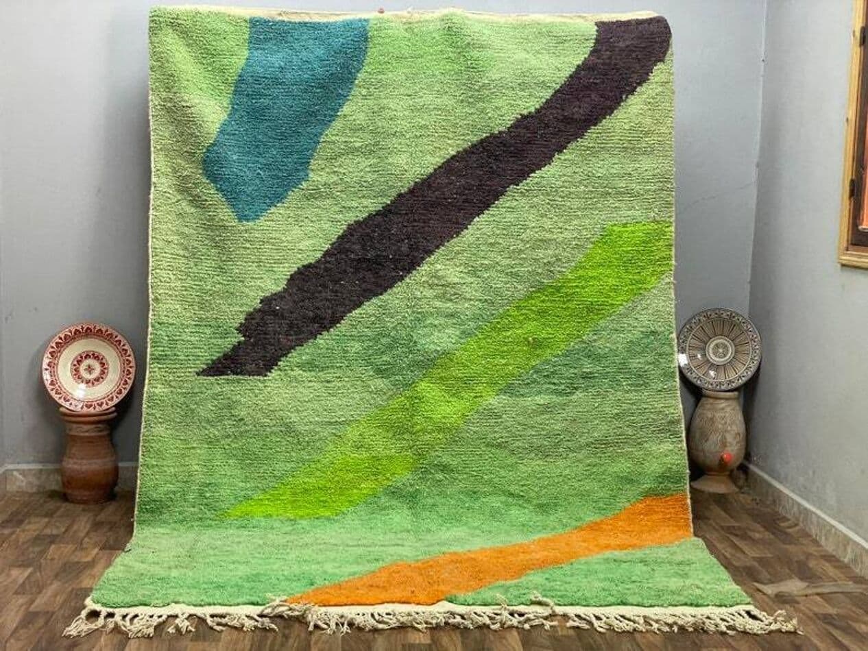 Ręcznie tkany dywan 200x300 cm, wełna, wielokolorowy, Maroko - 201380