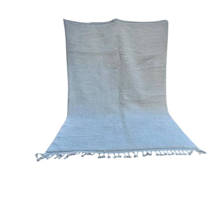 Ręcznie tkany dywan 250x150 cm, wełna, biały, Maroko