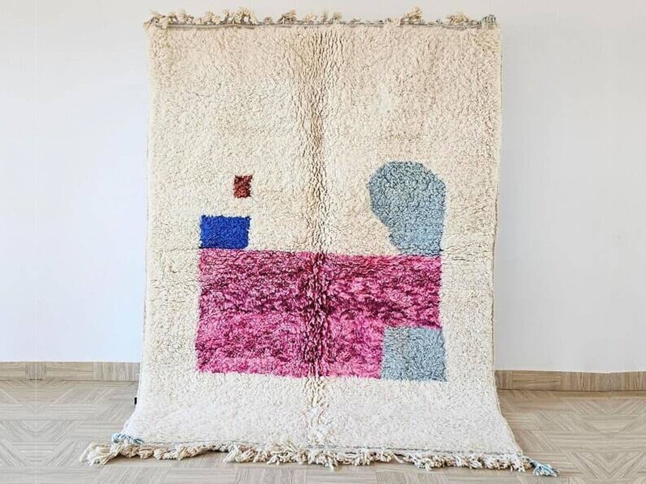 Ręcznie tkany dywan 200x300 cm, wełna, wielokolorowy, Maroko - 202095