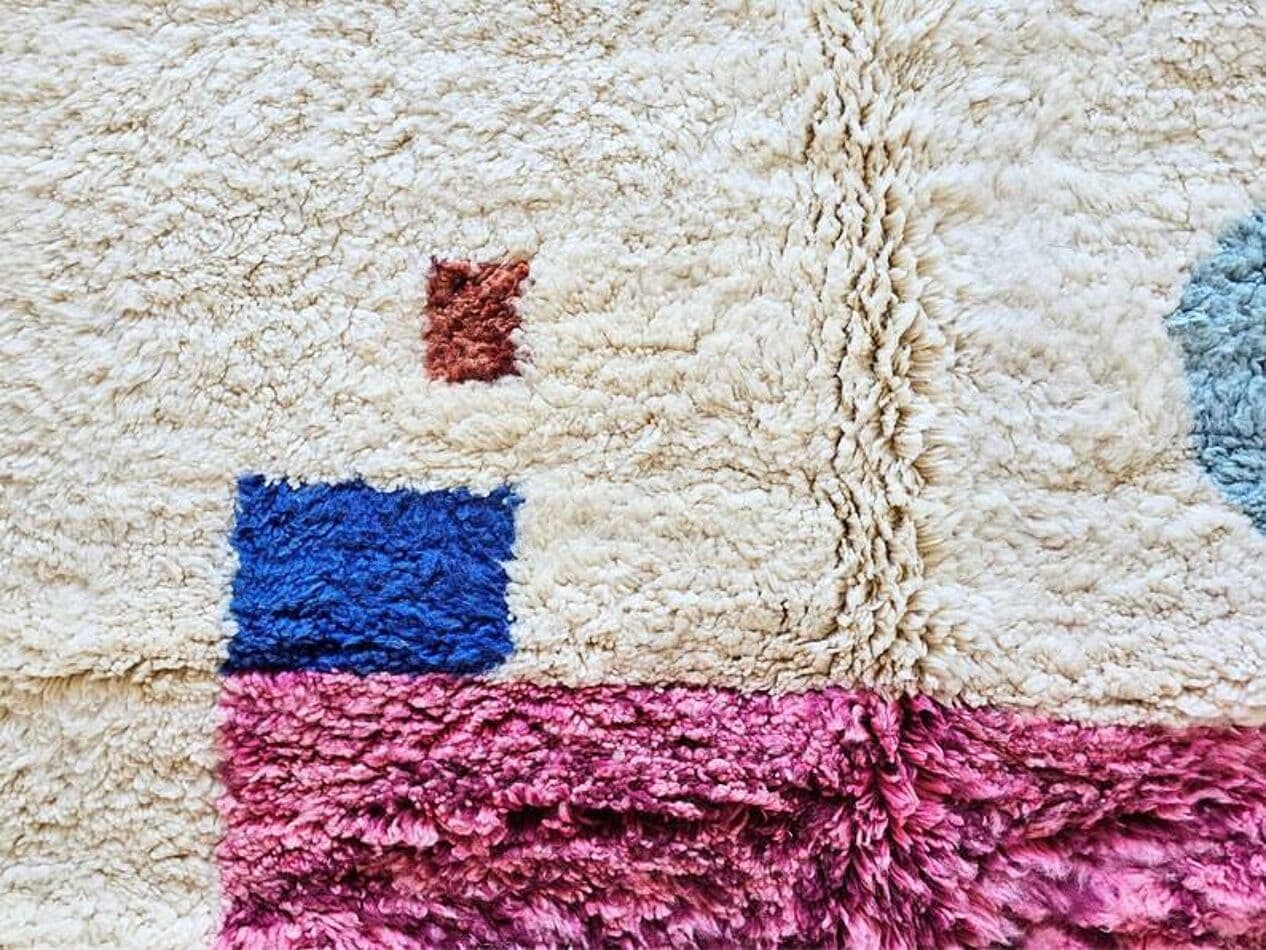 Ręcznie tkany dywan 200x300 cm, wełna, wielokolorowy, Maroko - 202093